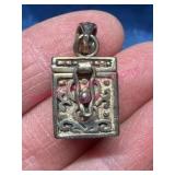 Sterling Silver Trinket Box Pendant 8.8g