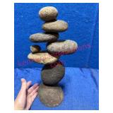 Stacked Rock Sculpture w/Balanced Stones