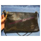 Whiting & Davis Black Mesh Evening Bag