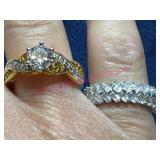 2 Danbury Mint Fashion Rings
