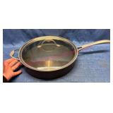 Lk New Calphalon 5-Qt Skillet w/ Glass Lid