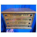 Ant. Charter Oak 4-Dr Spool Cabinet