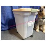 Iris USA 55-Qt Pet Food Storage Bin w/Casters