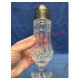 Waterford Crystal Sugar Shaker w/Plated Top