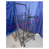 Metal Utility Cart w/Folding Design