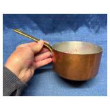 Copper Sauce Pan w/Brass Handle