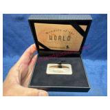 .800 Silver Ingot 25.7g Wonders of the World