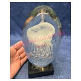 Signed Jason Thiemann Glass Jellyfish Sculpture