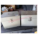 2 Vtg Metal Storage Boxes w/Keys