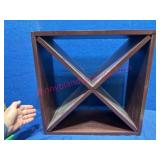 Wooden Wine Rack w/X-Shaped Dividers
