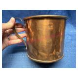 Copper Mug w/ Riveted Handle