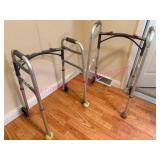 2 Adjustable Late Model Walkers w/Wheels