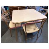 1960 Cosco Folding Table w/4 Chairs