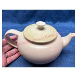 Le Creuset Beige Ceramic Teapot w/ Lid