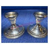 Sterling Weighted Candlesticks - Nice
