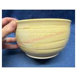 Yellow Handcrafted Ceramic Bowl - Signed