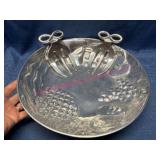Arthur Court Aluminum Bowl w/ Salad Servers