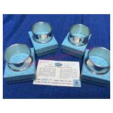 Wolfenden Sterling Napkin Rings set 1.56 ozt