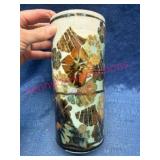 Handmade Ceramic Vase w/ Floral Motif