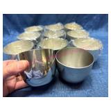 11 Stieff Pewter Jefferson Cups