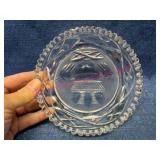 Signed Crystal Dish w/ Intricate Design