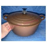 Le Creuset Brown Enameled Cast Iron Dutch Oven