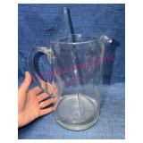 Glass Pitcher w/ Stirring Rod