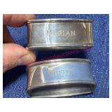 2 Sterling Napkin Rings by Webster, 29g