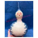 Signed Hand-Painted Santa Gourd