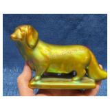Zsolnay Hungary Hand Crafted Dachshund Fig