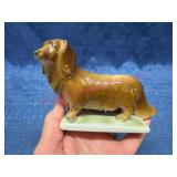 Zsolnay Hungary Hand Crafted Dachshund Fig