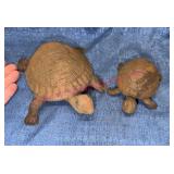 2 Cast Iron Smaller Turtles