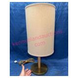 Vtg Mid-Century Cylindrical Table Lamp
