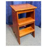 Solid Cherry Step Stool w/Shelves