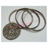 Sterling Silver Jewelry 60g Total Weight