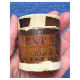 Old Stoneware Jar w/Label & Lid