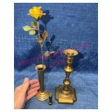 Brass Decorative & Candlestick Lot