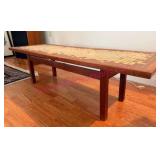Mid-Century Modern Coffee Table w/ Tile Top