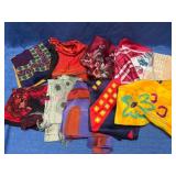 10 Silk Scarves in Various Designs