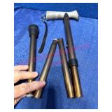 Folding Bronze Tone Aluminum Cane w/Grip