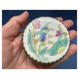 Oriental Powder Box w/ Bird Design
