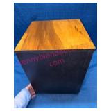 Mid-Century Wooden Cube Storage Box