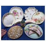 Lot of Antique Plates & Bone Dishes