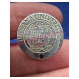 Tiffany & Co Sterling IU Pin w/Ruby, 4g