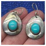 DCG Sterling Navajo Earrings w/Turquoise