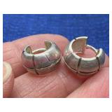 Sterling Silver Small Hoop Earrings 6.1g