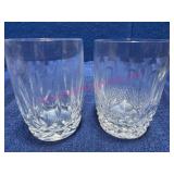 2 Waterford Crystal Glasses, Non-Matching