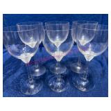6 Villeroy & Boch Crystal Wine Glasses