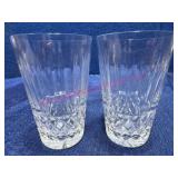 2 Waterford Crystal Glasses, Marked