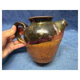 Handcrafted Pottery Pitcher w/ Handle